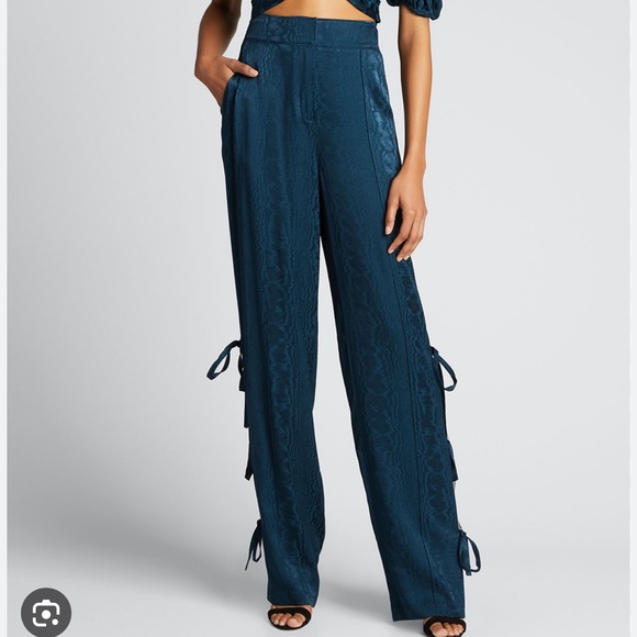 Cinq a Sept Keaton Pant Peacock Blue size 2 NWT - Picture 8 of 8